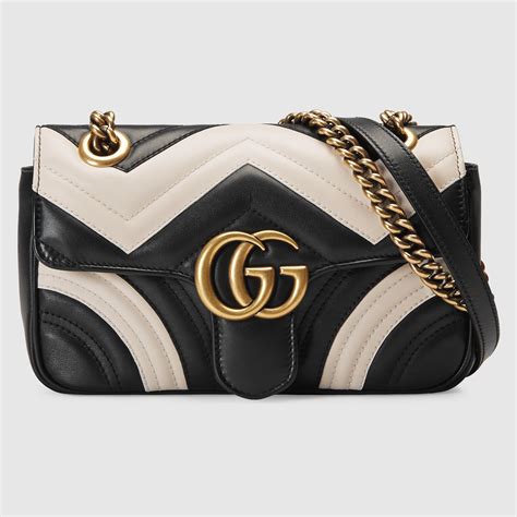 gucci calfskin bag|GG Marmont Mini Bag Matelassé in Black Leather.